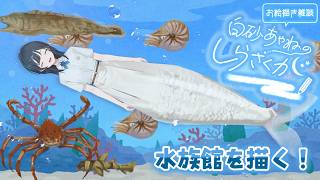 【お絵描き雑談しらさくが】夏休みの水族館作り🐟完成編！【 白砂あやね / にじさんじ 】