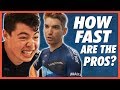 How fast are pro cyclists average joe vs pro