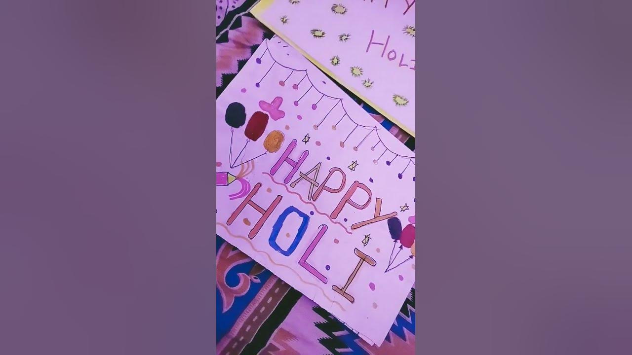 holi drawing pic