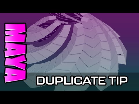 Duplicate With Transforms - Maya Tutorial