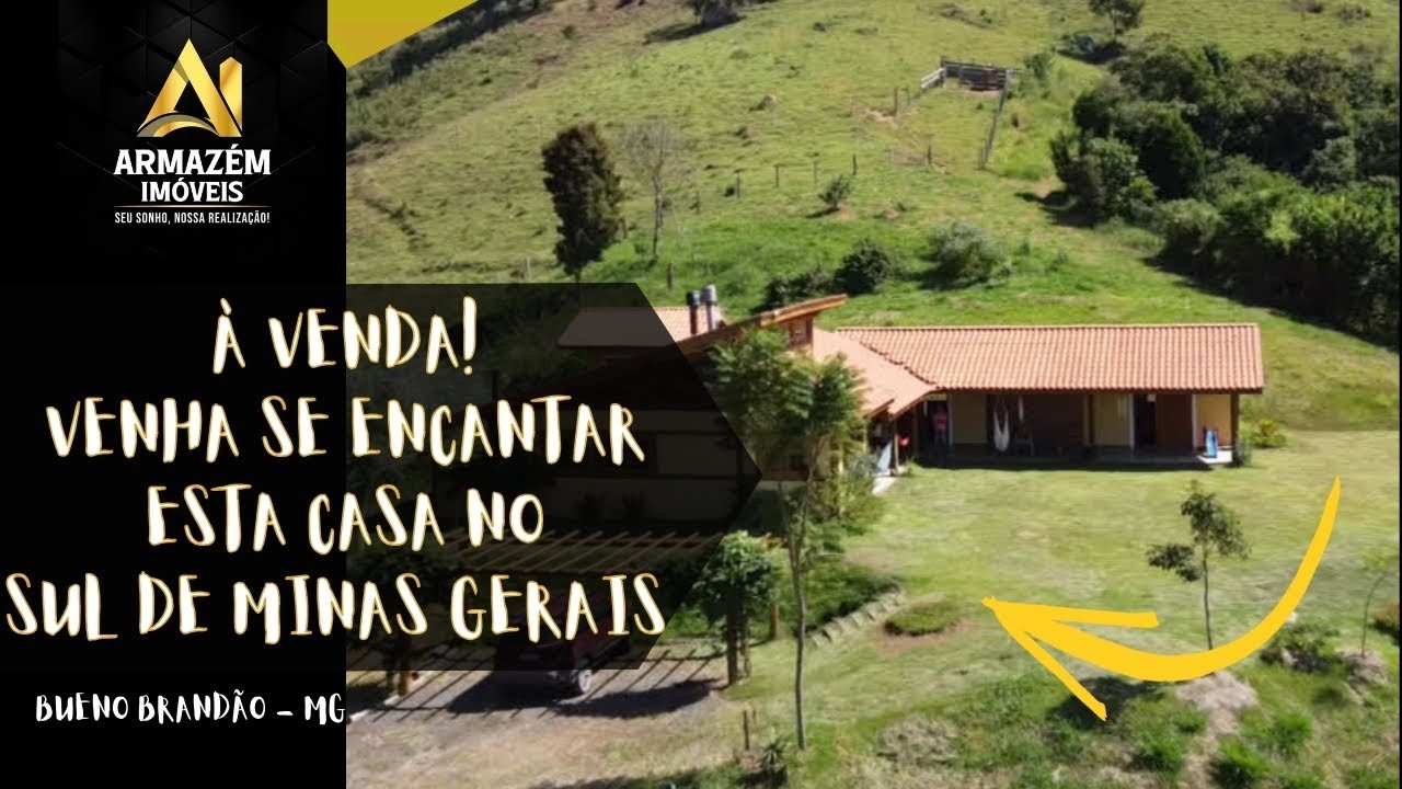 À venda! Linda chácara com 3 suítes e uma vista de tirar o fôlego! Sul de Minas Gerais