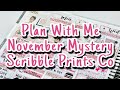 Plan With Me | November Mystery | Scribble Prints Co.