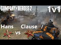 Coh2 1v1 hans ost vs clausewitz sov  company of heroes 2
