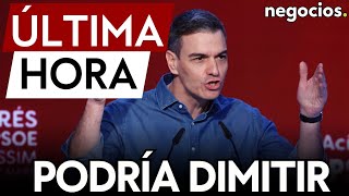 ÚLTIMA HORA | Pedro Sánchez podría dimitir tras la crisis de gobierno en España. Se sabrá el lunes