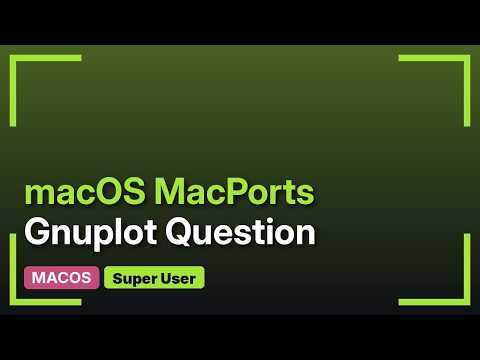 Installing gnuplot from MacPorts failed (Checksum Mismacth) (2 Solutions!!)
