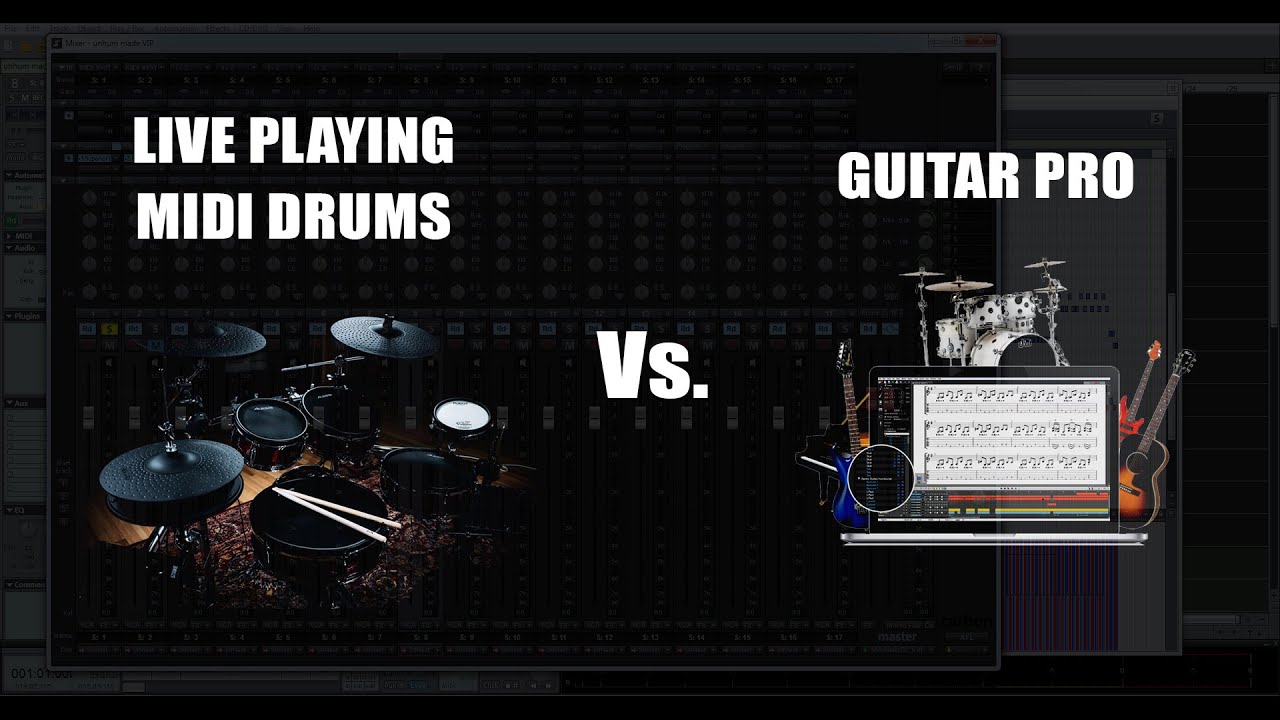 Real Drummer vs. Guitar Pro MIDI YouTube