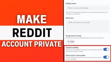 How to Make your Reddit Account Private