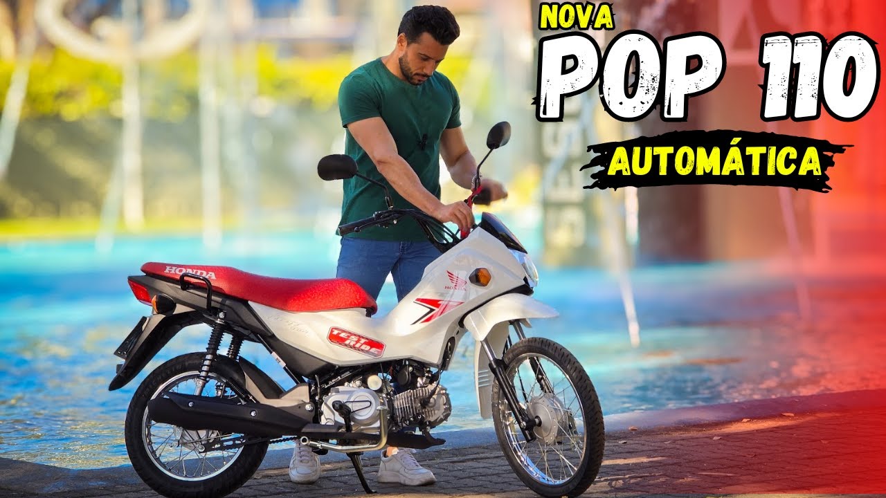 NOVA HONDA POP 110i ES 2025 agora é semiautomática