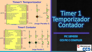 PIC18F4550  TIMER 1 Temporizador  Contador 16 bits CCS PIC C COMPILER Jorge APC