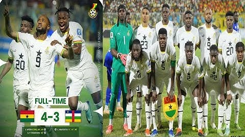 Highlights of Ghana vs Central Africa Republic (4-3),all goals,Jordan’s hattrick,KUMASI,Kudus PARTEY