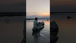 Going away from you #boat #boatrides #nature #river#sunset #village #villagelife