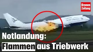 Vorfall in Indonesien: Flammen aus Triebwerk: Boeing 747 muss notlanden | krone.tv NEWS
