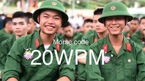 Morse code || 20 WPM | 5 letters in 1 group