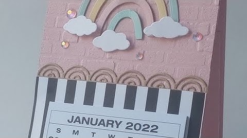 Desk Calendar featuring NEW products from Stampin