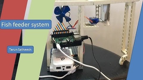The Automatic Fish Feeder System made and developed by Tarun sathesh