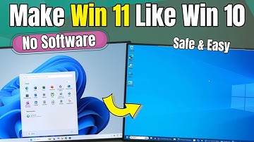 I Made Windows 11 look like Windows 10 Without Any TOOL