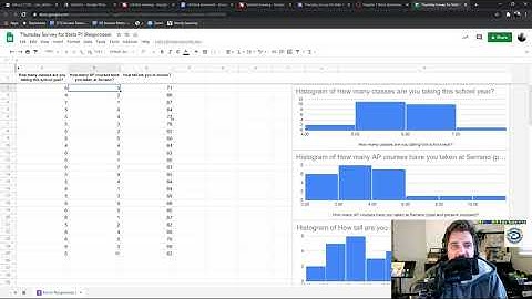 How to use Google Sheets to make a Histogram and Summary Statistics