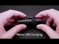 BORUiT Super Bright Flashlight EDC LED 600LM Pocket Torch USB Rechargeable