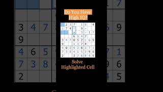 Only People With High IQ Can Solve This  Sudoku Shorts 61 #sudoku #puzzle #shorts screenshot 4
