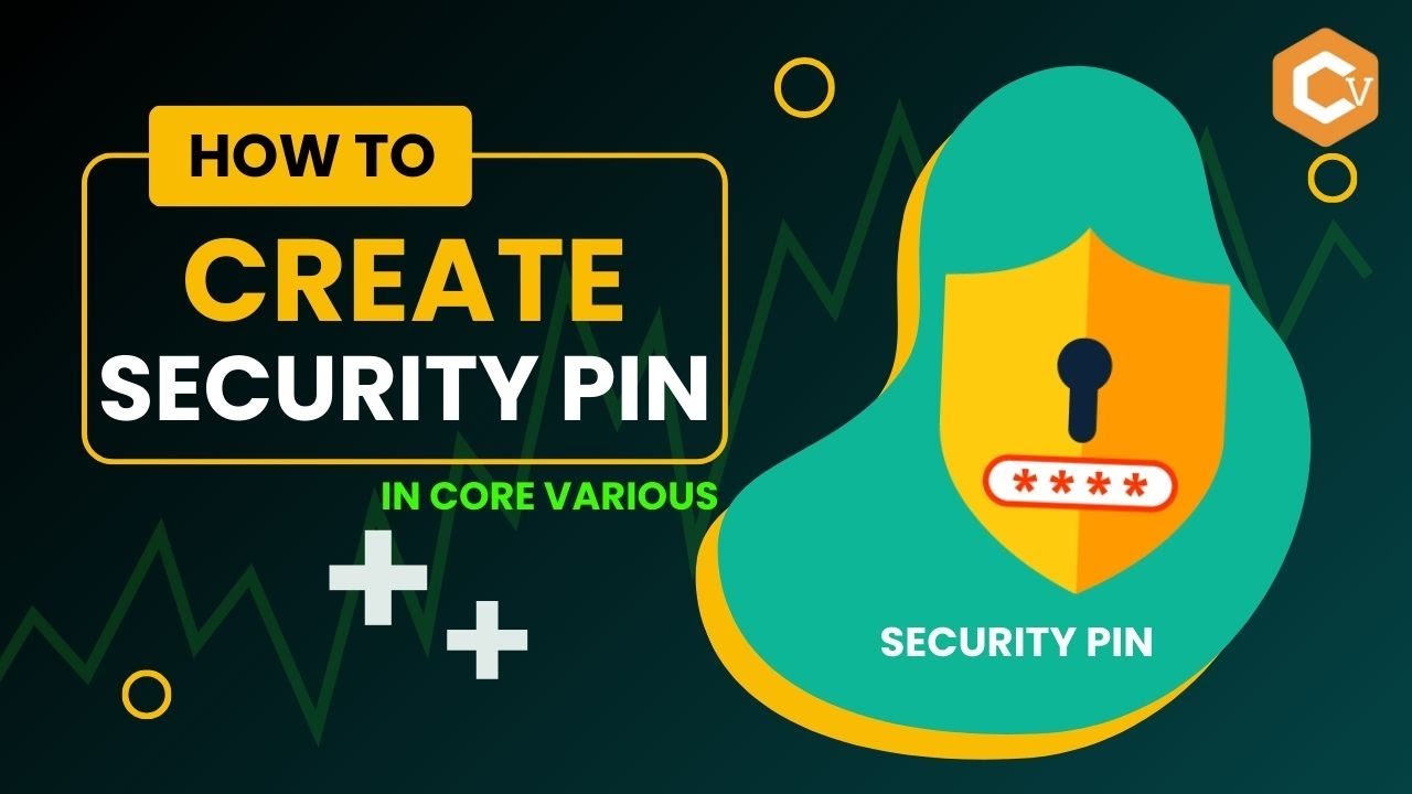 🔐How to Create Security Passcode in Core Various || Security Pin कैसे ...