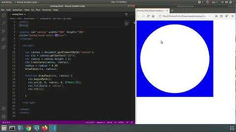 Javascript - Draw Circle on Canvas | For beginners