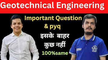 Geotechnical Engineering Important Question #geotechnicalengineering #sppu #gtu #aktu #batu