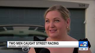 Two men caught street racing in Lee County