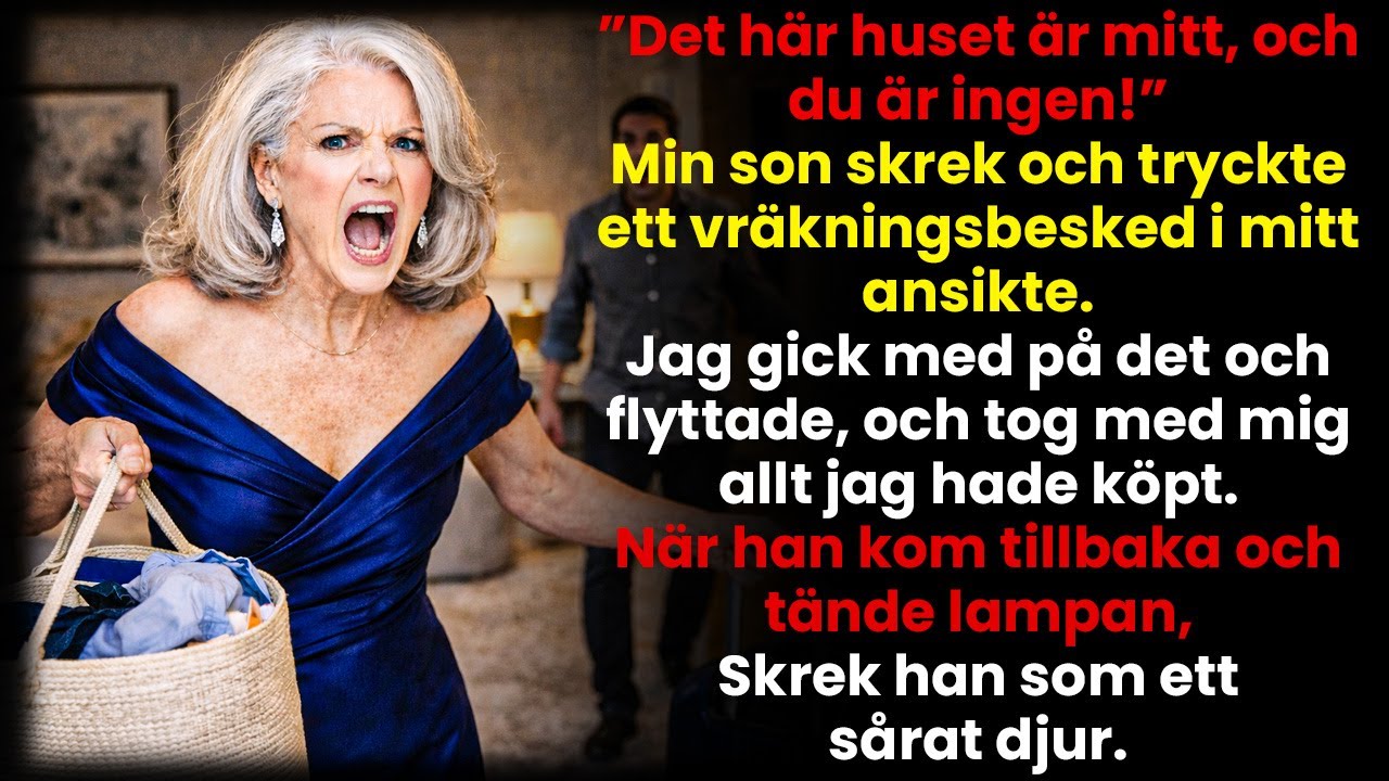 ”Huset är mitt!” skrek min son. Jag gick därifrån med allt. När han tände ljuset skrek han…