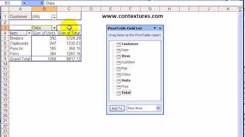 Arrange Pivot Table Data Horizontally or Vertically