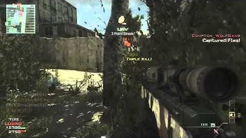 Mw3 Triple Collateral Quickscope!!!