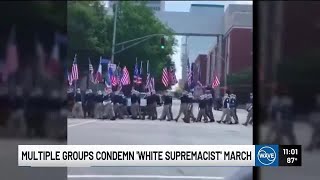 NAACP, mayor condemn group that marched through downtown Louisville as white supremacist