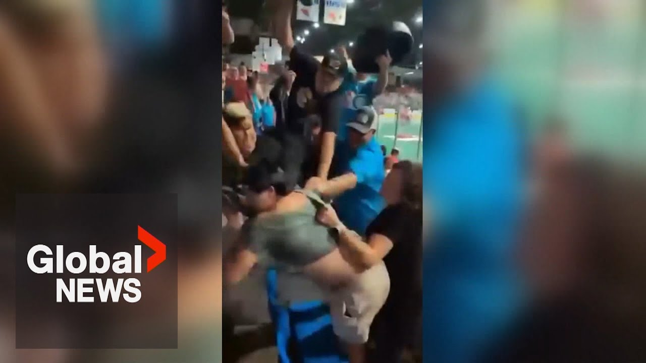 Video captures brawl between BC lacrosse fans involving bullhorn and drumstick