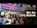 May day madness party mayhem in berlin  berlin wallking tour  4k