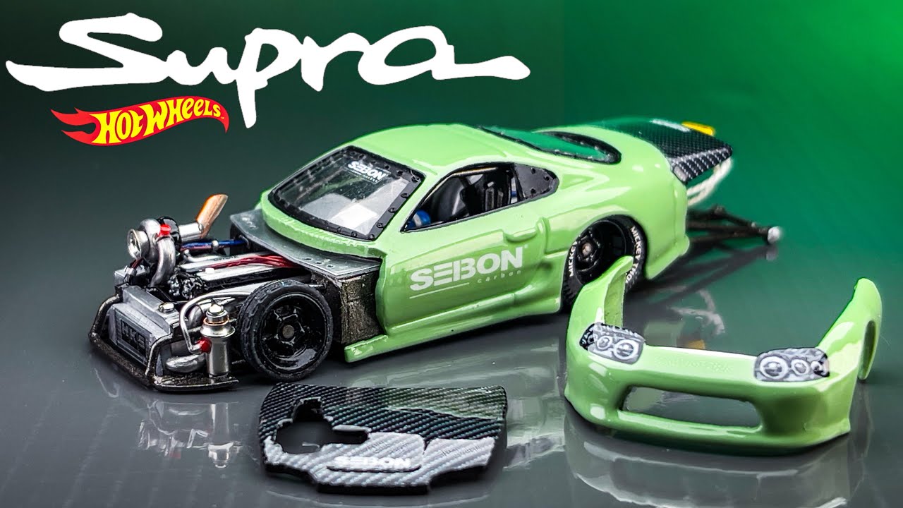 ⁣Toyota Supra JDM Drag Hot Wheels Custom