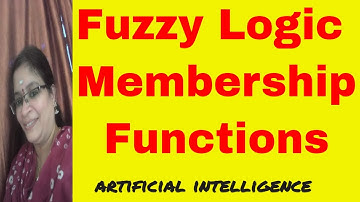 Fuzzy Logic Member ship Functions || Artificial Intelligence