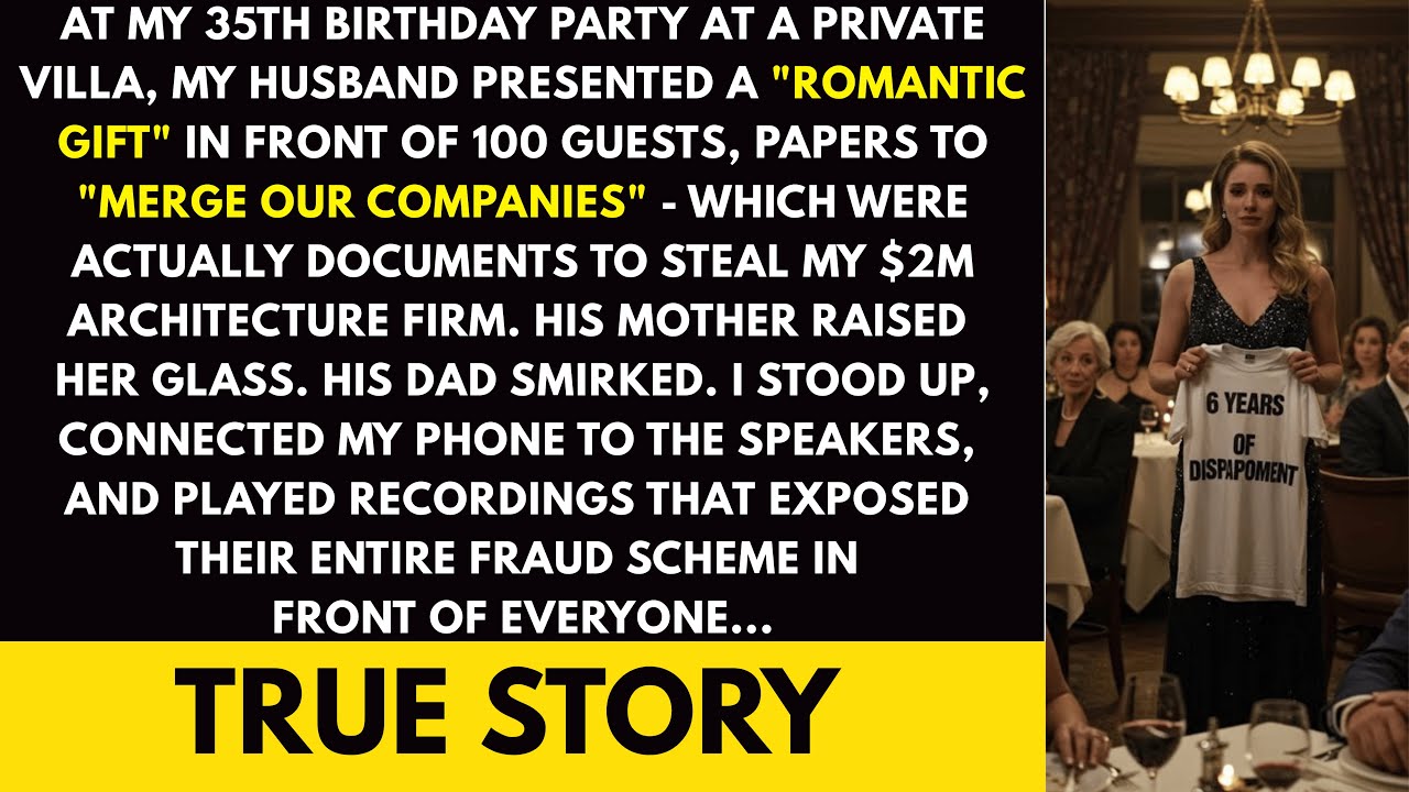 At My 35th Birthday Party, My Husband Gave Me Papers to Steal My $2M Business