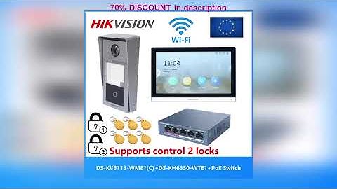 A must-have product! HIKVISION Original Multi-language POE Video intercom KIT,include DS-KV8113-WM