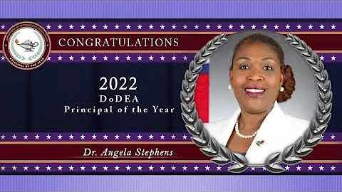 Dr. Angela Stephens, DoDEA's 2022 Principal of the...