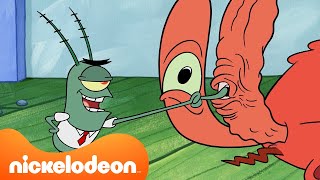Bob Esponja | ¡Plankton Conquista el Crustáceo Cascarudo!  | Nickelodeon en Español