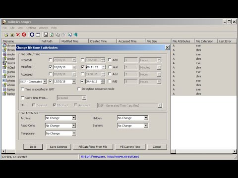 Tutorial: How to create/change modified date/time of a video/file/photo