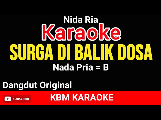 SURGA DI BALIK DOSA - Nada Pria | KARAOKE HD class=