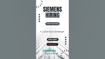 Siemens hiring | Rust Developer Opportunity |  #applynow #careergrowth #shorts