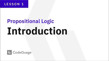 Introduction — Propositional Logic | CodeGuage