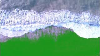 Green screen Seashore overlay effect 🌊 || Beach waves || HD || Green screen video