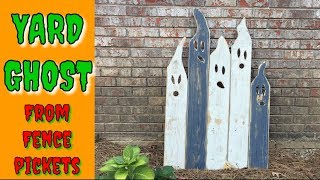 make HALLOWEEN yard GHOST decorations// how to