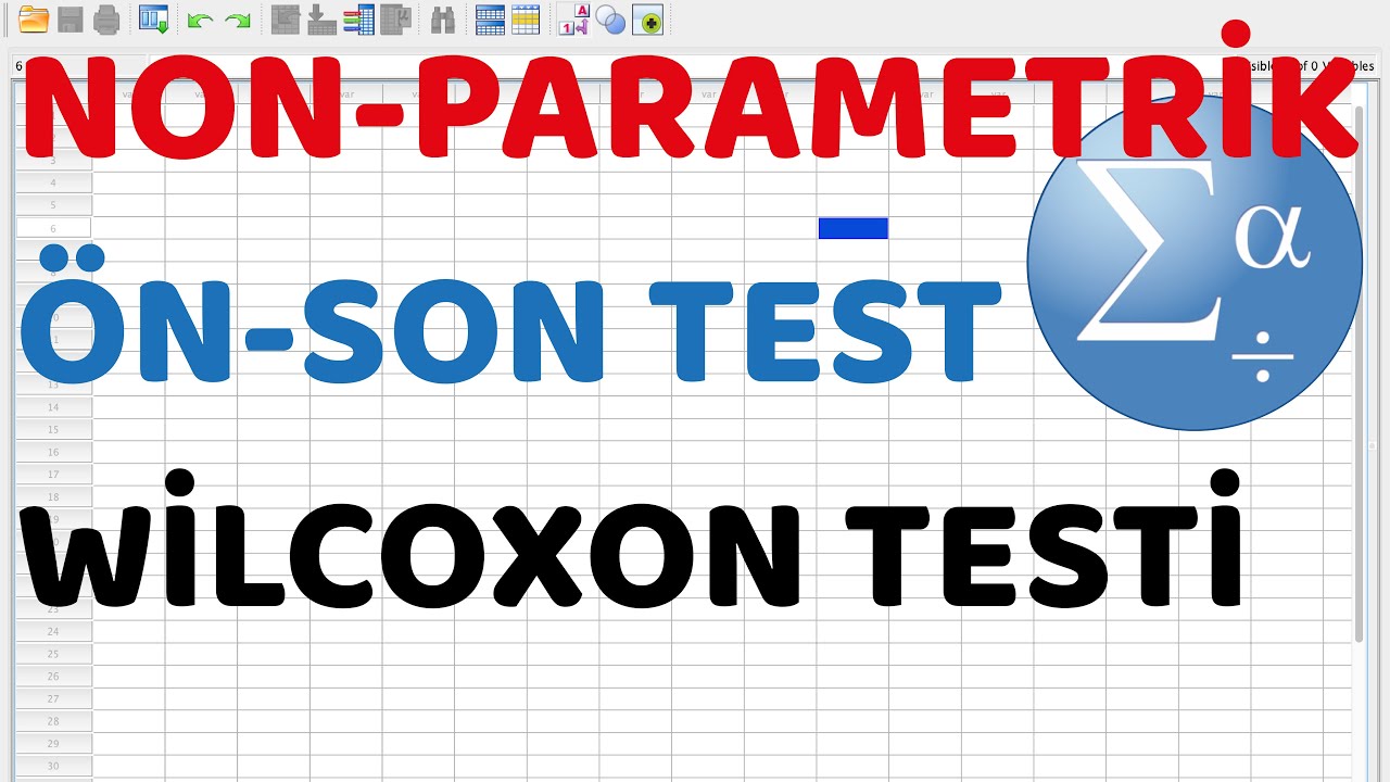 #11 SPSS programında Wilcoxon testi (Bağımlı örneklemlerde parametrik olmayan t testi)