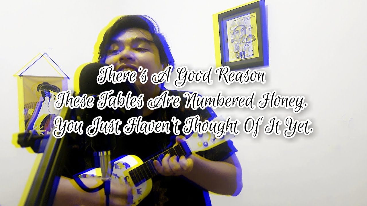 Theres A Good Reason These Tables Are Numbered Panic At The Disco Ukulele Cover Lyrics Youtube