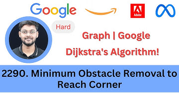 LeetCode 2290 Minimum Obstacle Removal to Reach Corner | Dijkstra