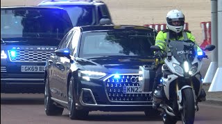Former Prime Minister Keir Starmer Being Escorted Under SEG Police Escort to North West London 