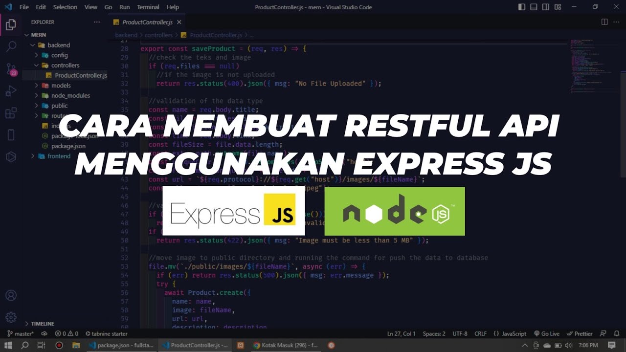  2 cara menambahkan data upload file ke database menggunakan express js post data youtube